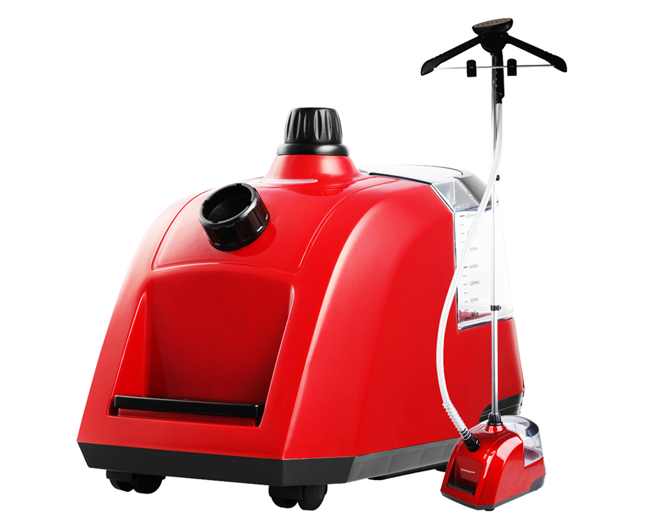 SOGA 80min Portable Garment Steamer Cleaner Steam Iron (Red)