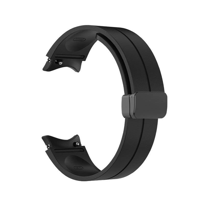 CORREA SILICONA IMAN PARA SAMSUNG WATCH 6 / 6 CLASSIC - NEGRO