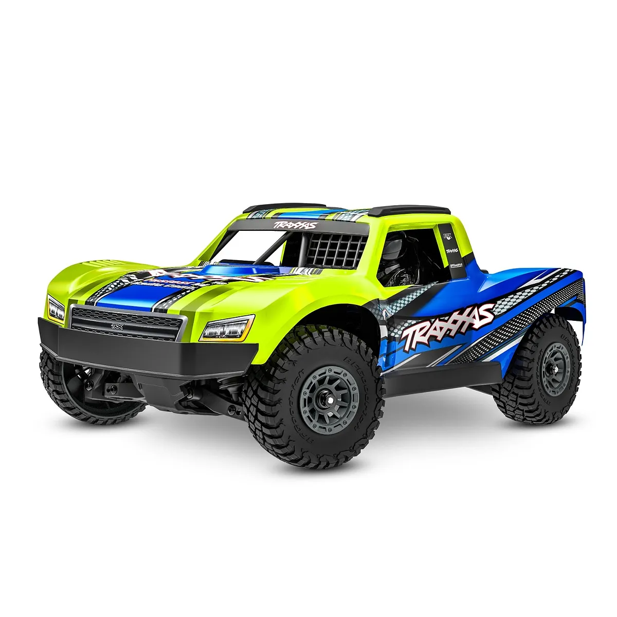 Traxxas Mini Slash 4X4 BL2S RC Short Course Truck Electric Brushless 4WD 1/16 Scale RTR - Yellow
