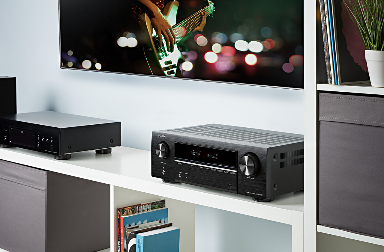 AMPLIFICADOR RECEPTOR AV DENON AVR-X250BT DE 5.1 CANALES CON BLUETOOTH