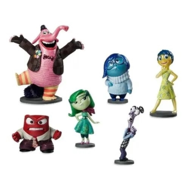 INTENSAMENTE PLAY SET X 6 MUÑECOS INSIDE OUT DISNEY STORE