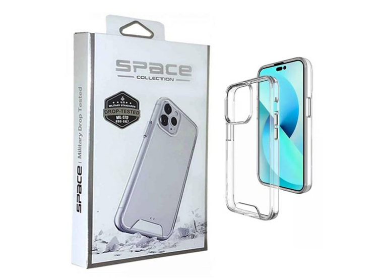 FUNDA CASE SPACE PARA IPHONE 15 - TRANSPARENTE