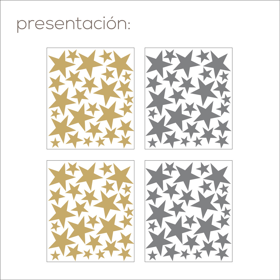 VINILOS DECORATIVOS VINILIZATE STARS MIX MULTICOLOR