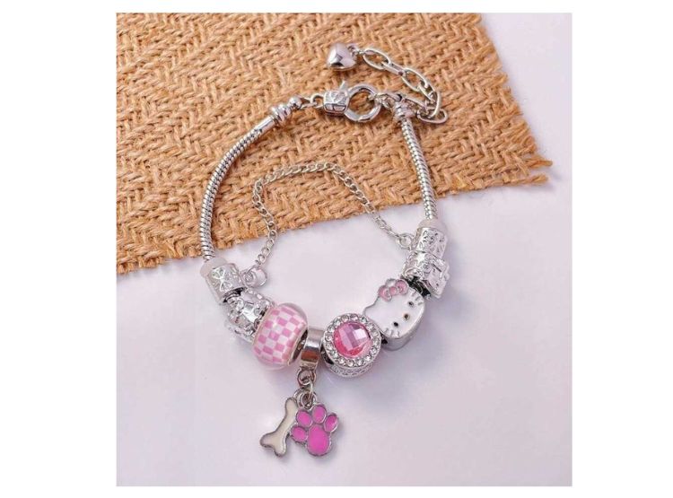 PULSERA HELLO KITTY TIPO PANDORA