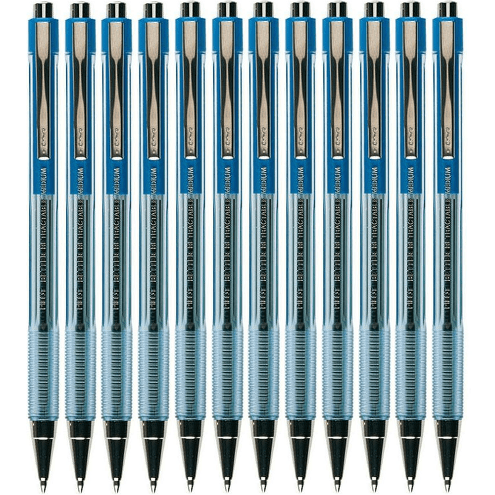 Pilot Box 12 Better Retractable Ballpoint Pen 1.0mm Medium (Blue)