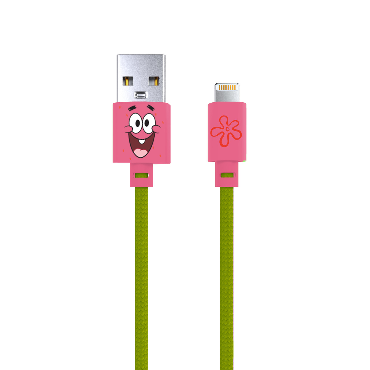 Laser SpongeBob 1m Lightning Cable (Pink)