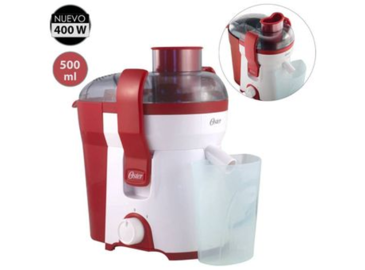 EXTRACTOR DE JUGOS OSTER 400 WATTS FPSTJE316 - ROJO