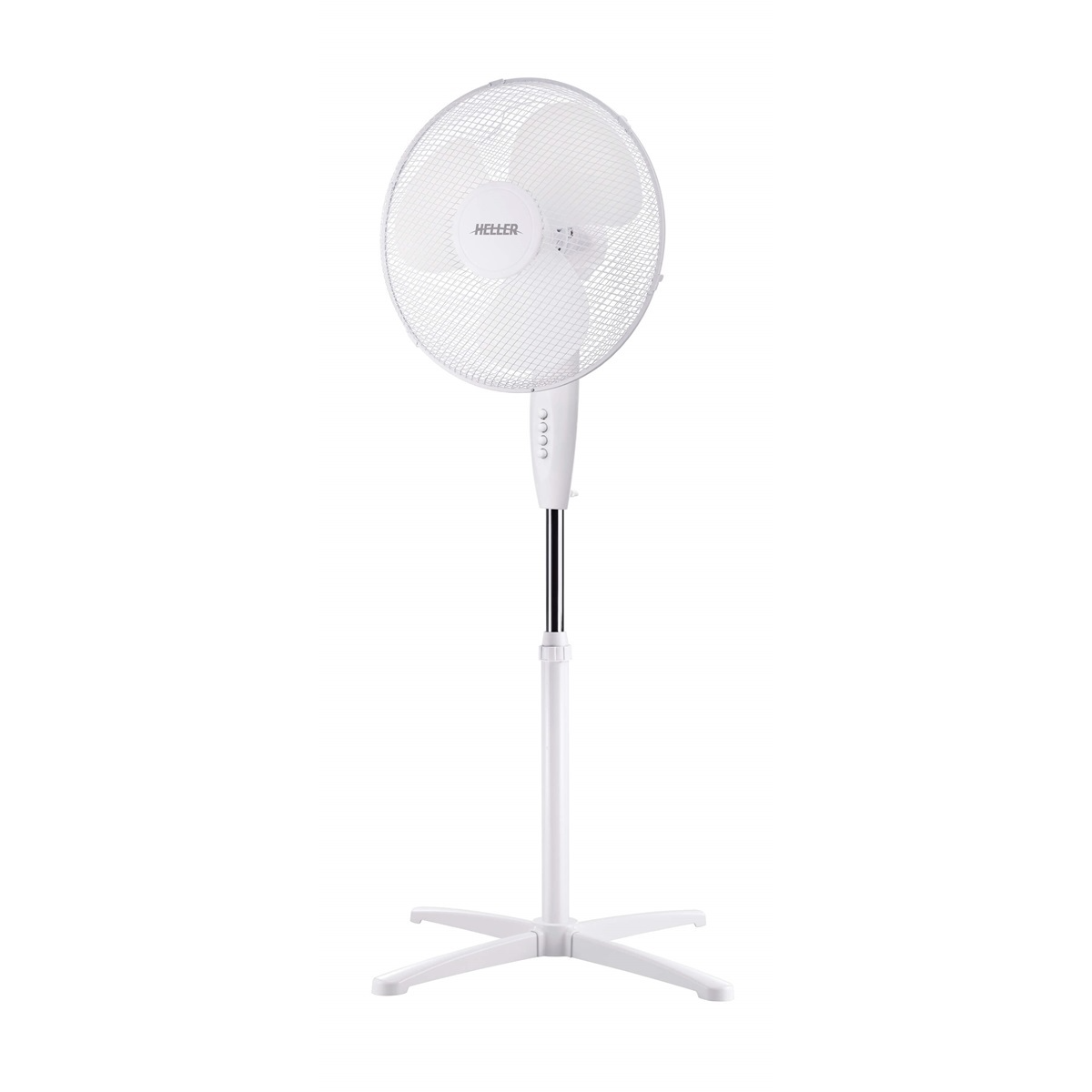 Heller 40cm White Pedestal Fan