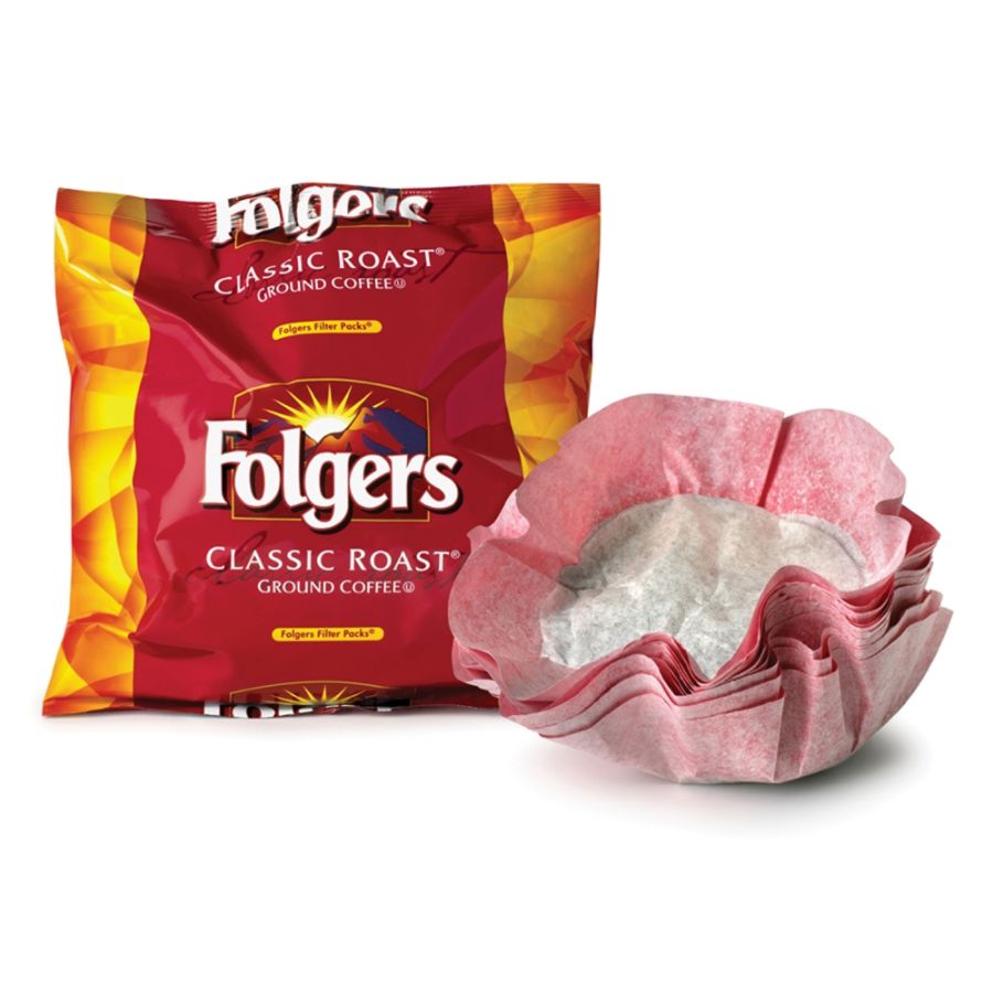 Folgers Classic Roast Coffee Filter Packs, Regular, 0.9 Oz, Box Of 40