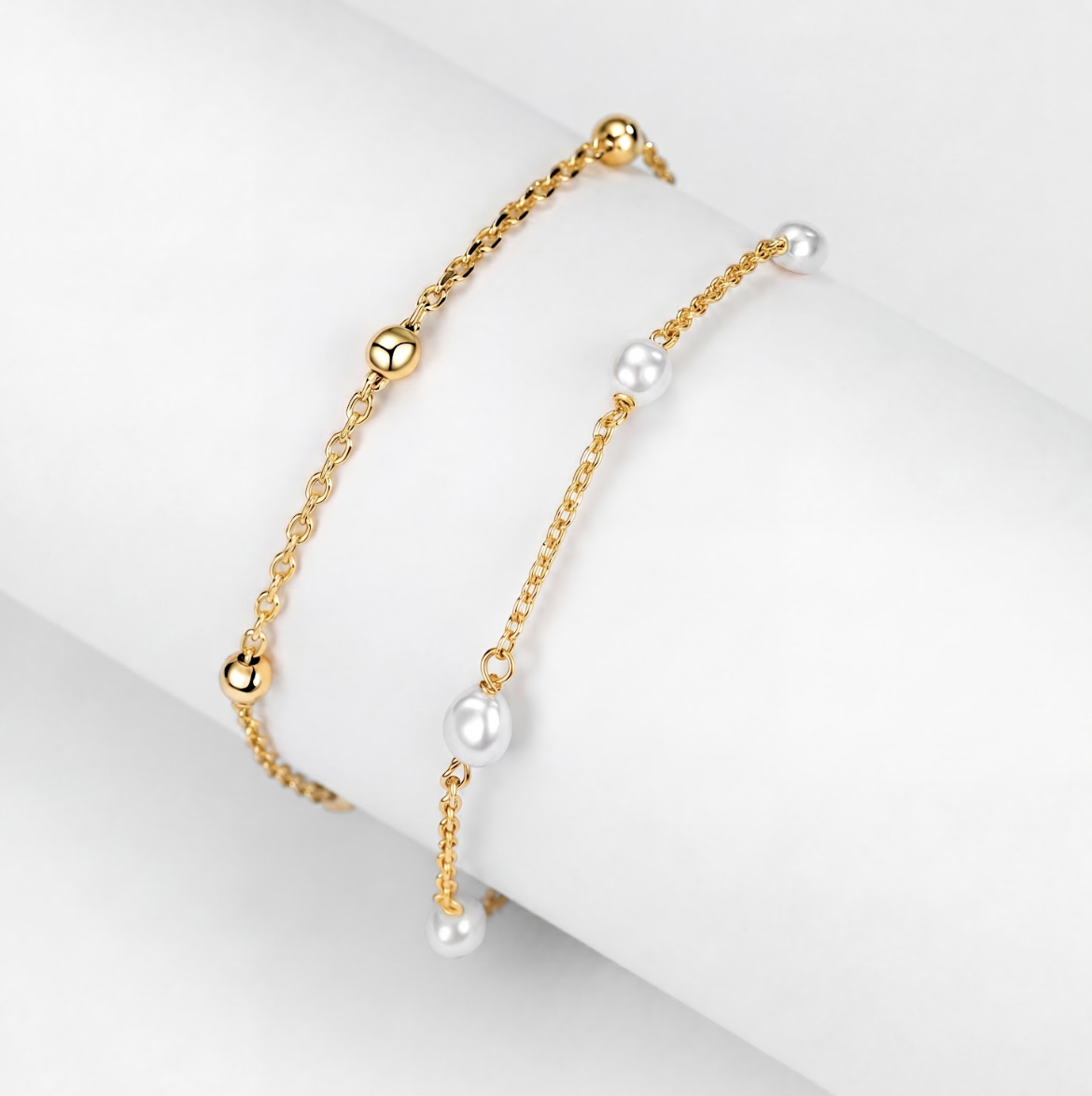 Radiant Multi-Layer Pearl Bracelet
