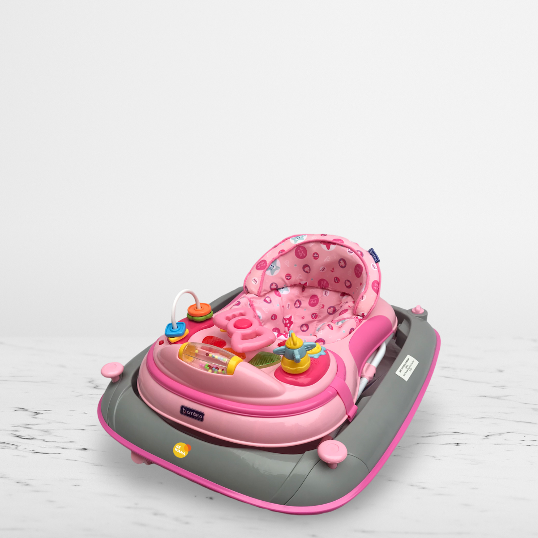 ANDADOR GRADUABLE PARA BEBÉS «BAMBINO» PINK