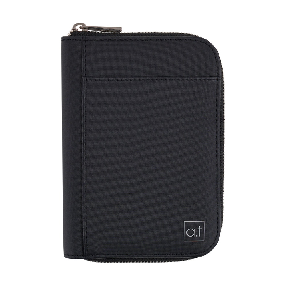 Annabel Trends AT Mens Travel Passport Wallet Black 12.5x17.5cm