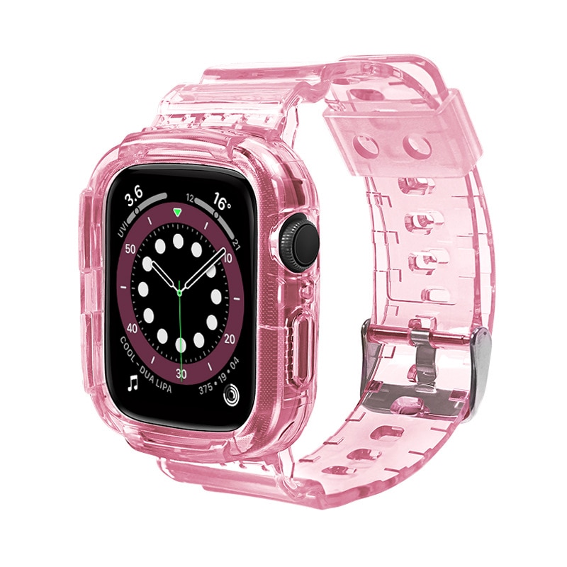 CORREAS COMPLETAS TPU PARA APPLE WATCH 49 MM ROSADO