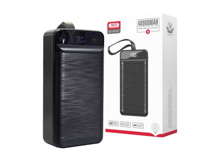 POWER BANK XO PR157 40000 MAH QC22.5W PD20W  NEGRO