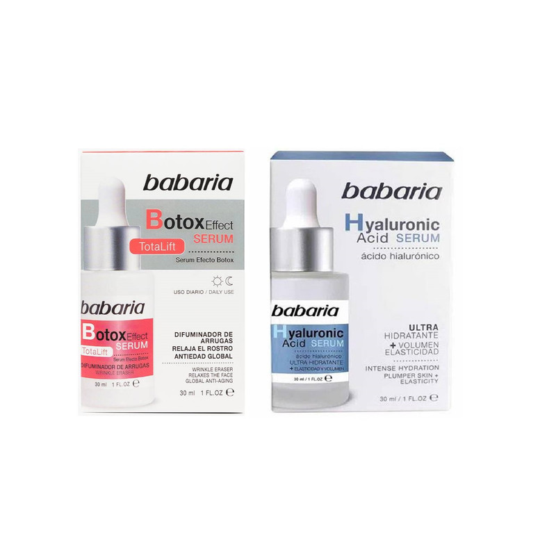 SUERO FACIAL DE ÁCIDO HIALURÓNICO + SERUM BOTOX EFFECT - BABARIA