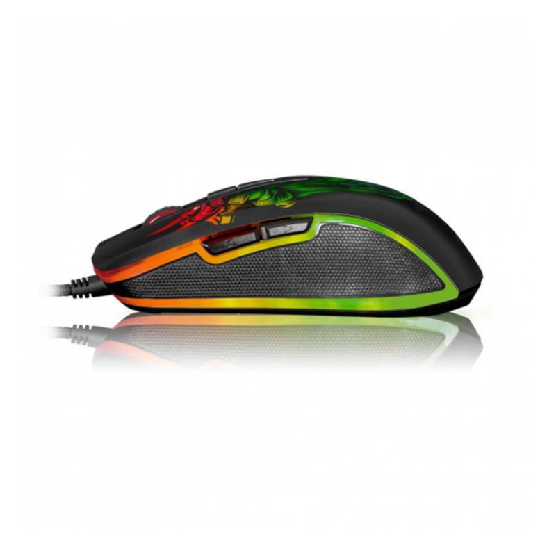 MOUSE ÓPTICO MICRONICS M816 RGB 7 BOTONES INFERNO