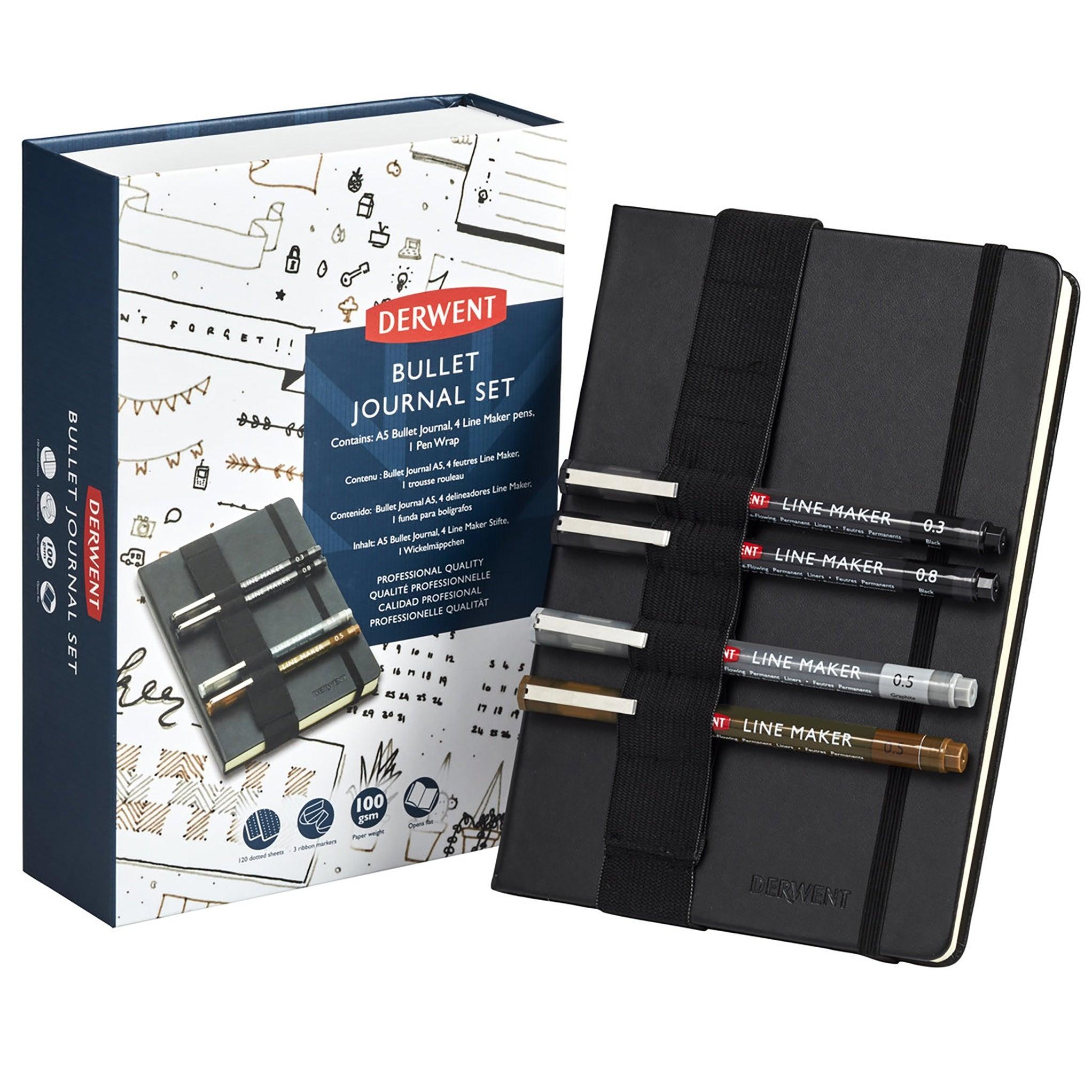 Derwent A5 Bullet Dotted Journal Set Line Markers