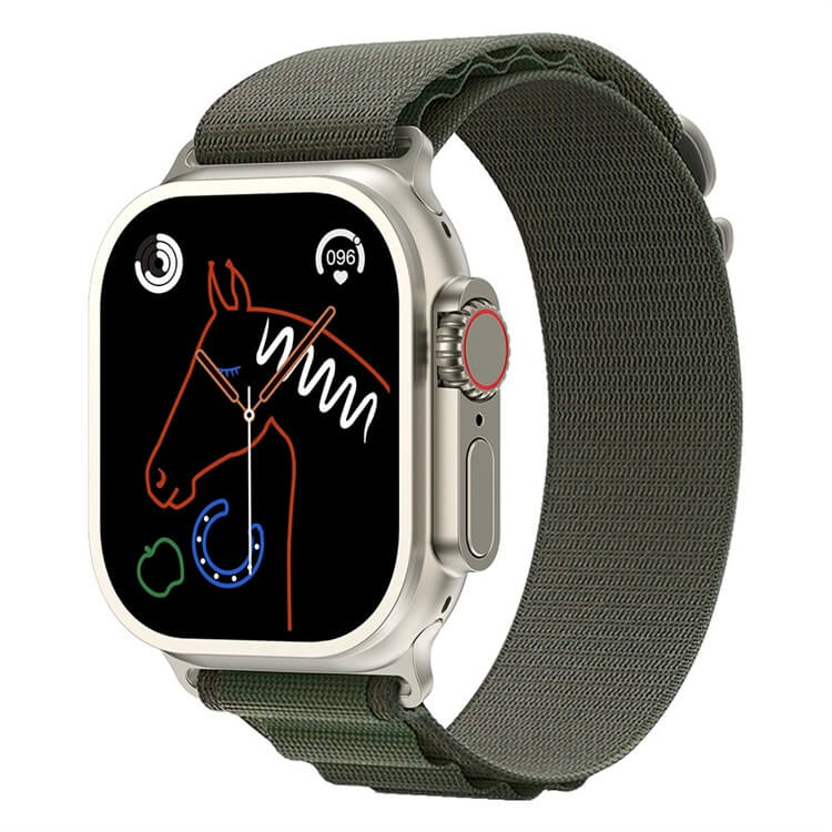 CORREA NYLON PARA APPLE WATCH 44 MM VERDE