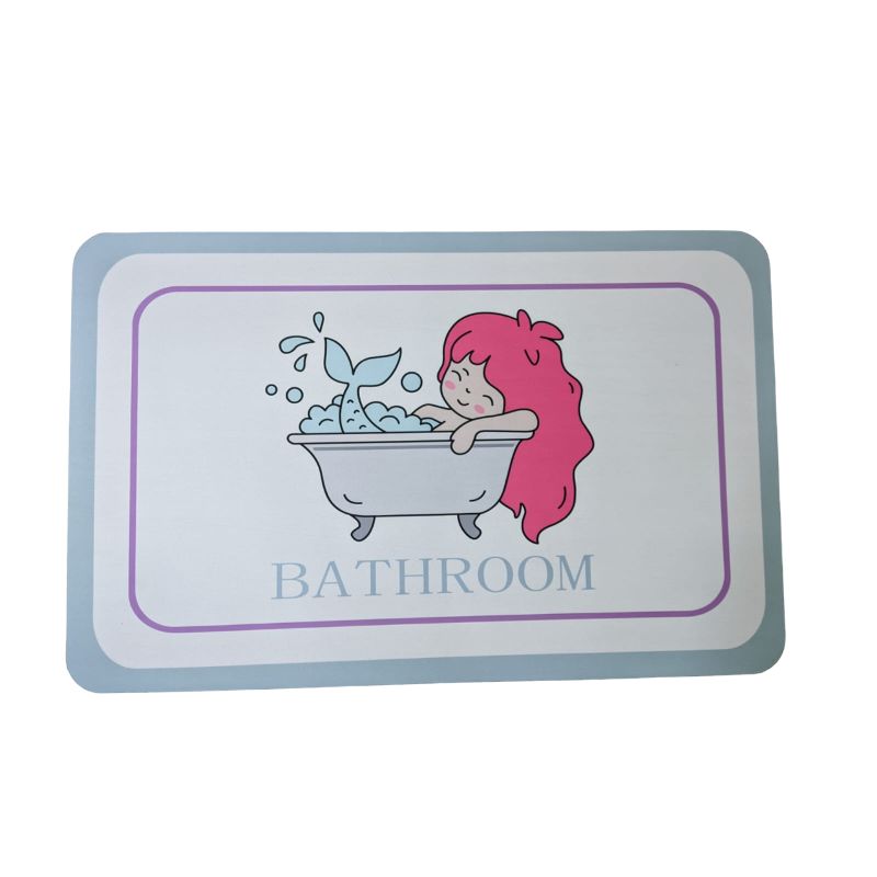 ALFOMBRA DE BAÑO TAPETE ABSORBENTE PARA DUCHA ANTI DESLIZANTE SIRENA