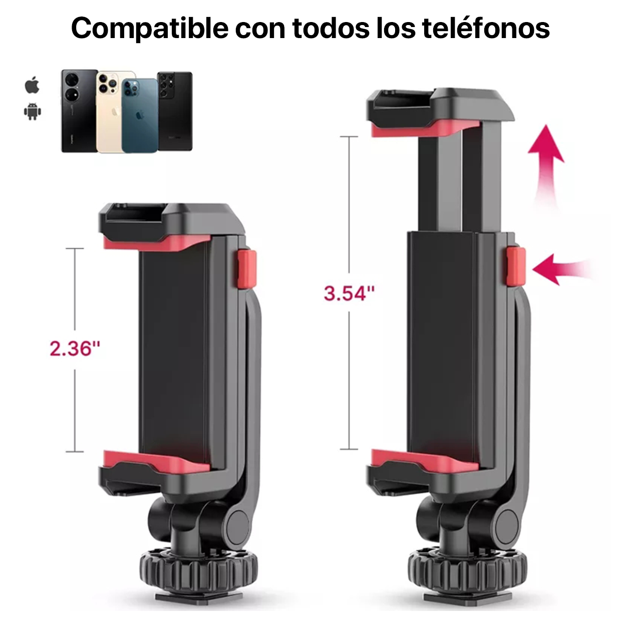 ADAPTADOR UNIVERSAL CELULAR A TRÍPODE ULANZI ST-06S