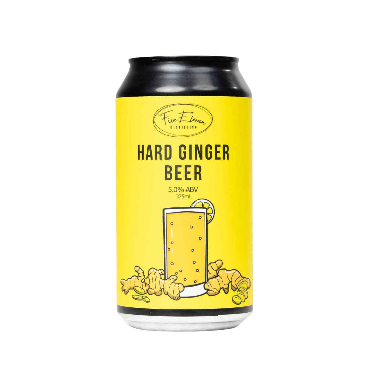Five Eleven Distilling Hard Ginger Beer 375ml Can 16 Pack