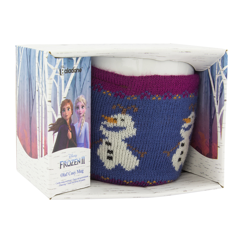 Paladone 250ml Frozen Olaf Cosy Tea Cup Gift with Knit