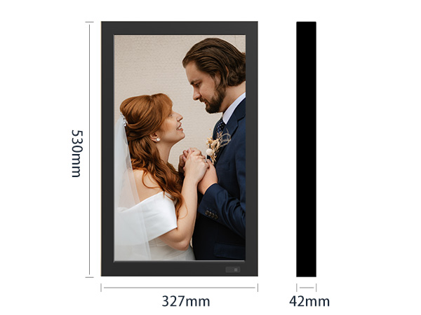 KODAK 21.5” Wi-Fi Digital Photo Frame – Black Wooden Frame (Model WF215)