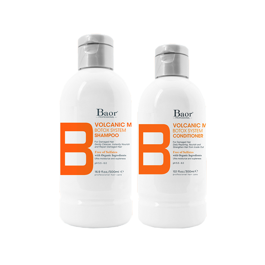 SHAMPOO + ACONDICIONADOR BAOR B DÚO VULCANIC MUD