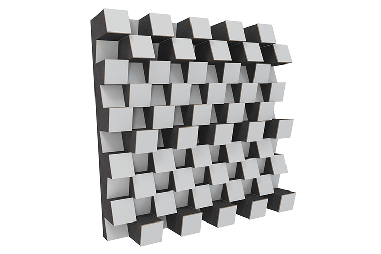 Elite Sound Acoustics 120mm Diffuser Panel Foam Laminate (White)