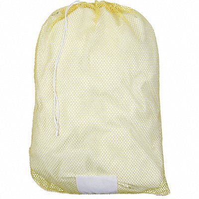 Heavy Weight Polyester Drawstring Mesh Laundry Bag 36 L X 24 W Yellow