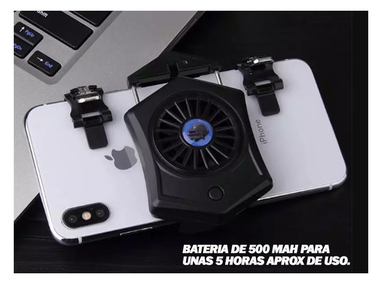 VENTILADOR COOLER PARA CELULAR RECARGABLE