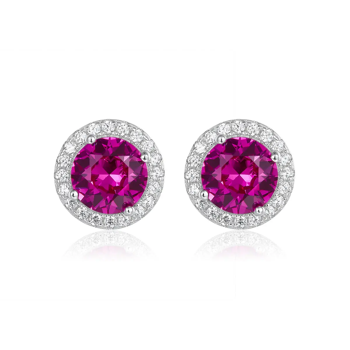 Lola Diamond Martini Halo Studs