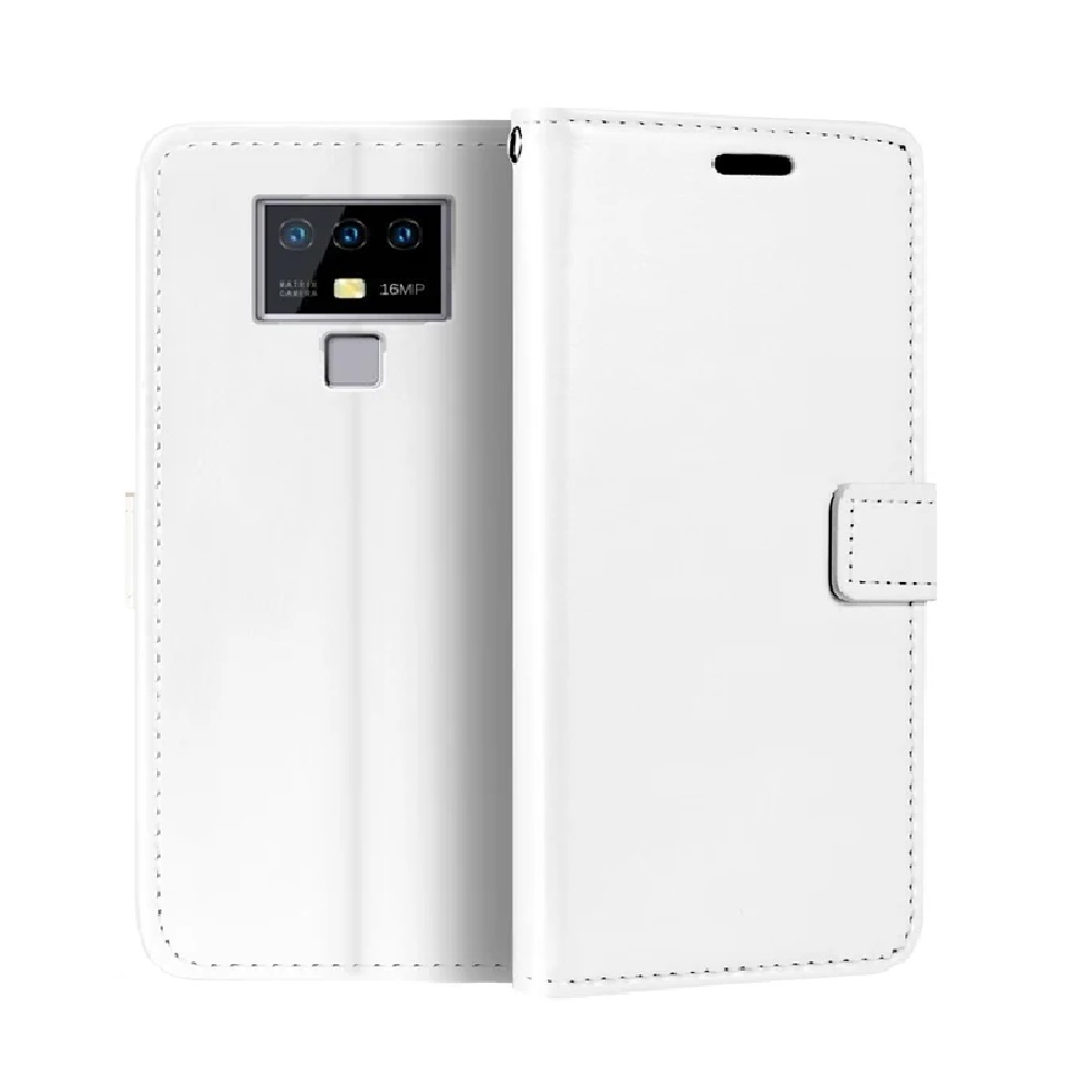 FUNDA CASE PARA OPPO A16 FLIP COVER ANTISHOCK BLANCO RESISTENTE