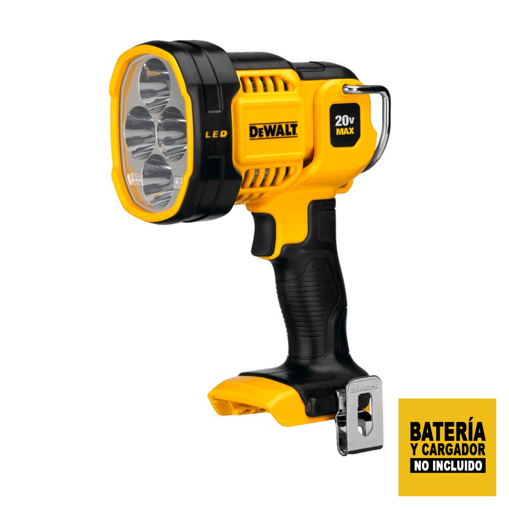 LINTERNA TRABAJO LED DEWALT 20V MAX 1000 LM SIN BAT NI CARG