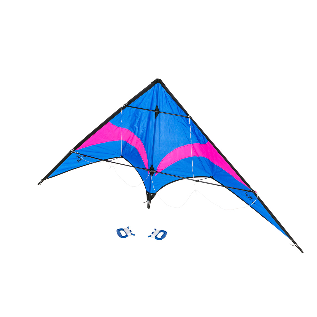 Jenjo Games Stunt Kite Blue & Pink