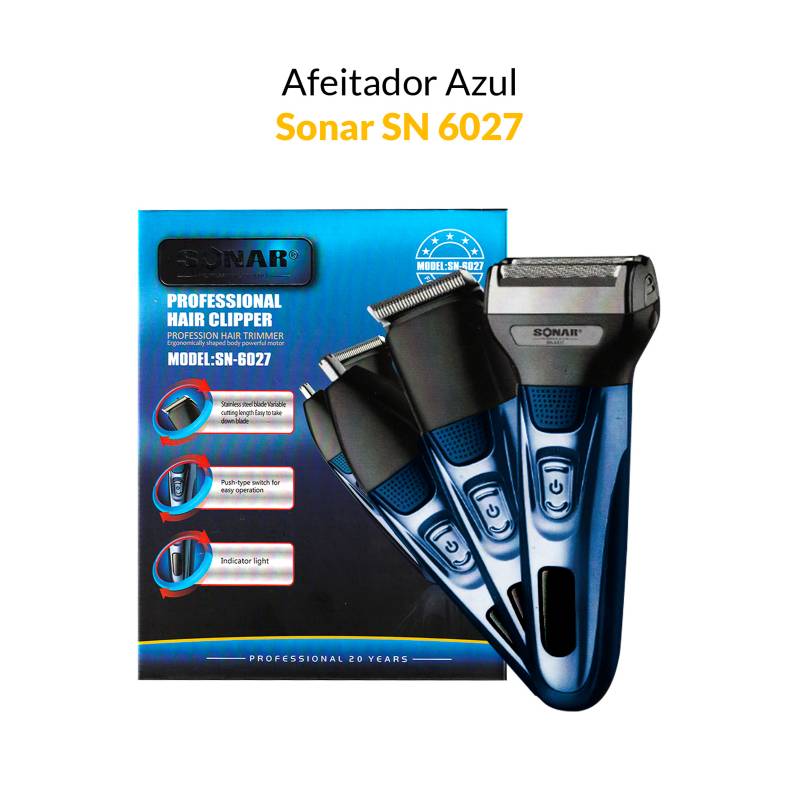 AFEITADOR SONAR SN-6027 - NEGRO