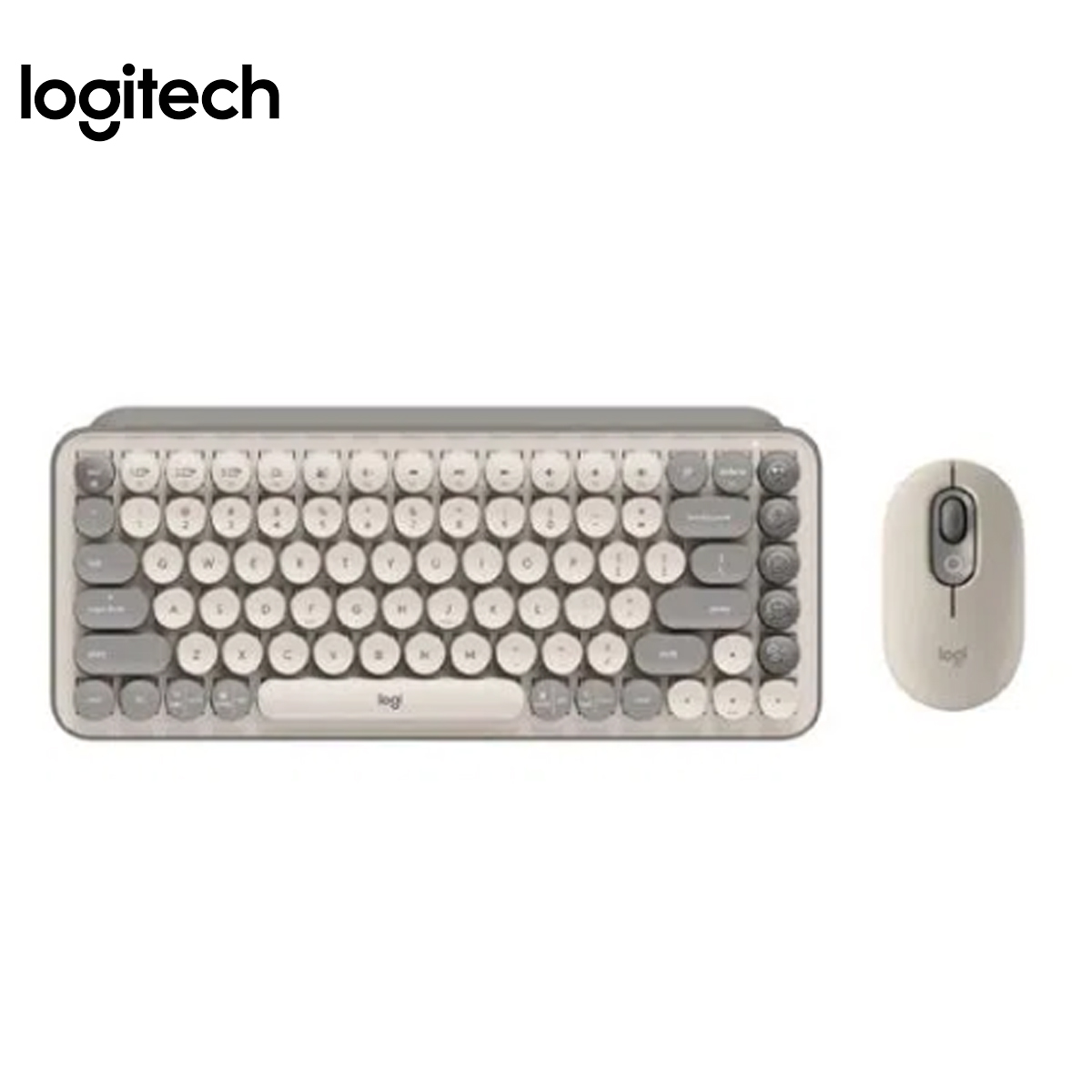 TECLADO + MOUSE LOGITECH POP KEYS GRIS / ARENA