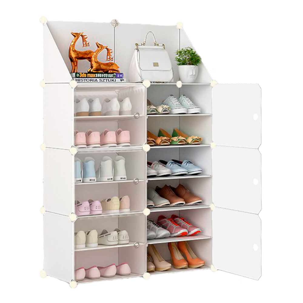 ZAPATERA ORGANIZADOR 2X6 NIVELES BLANCO