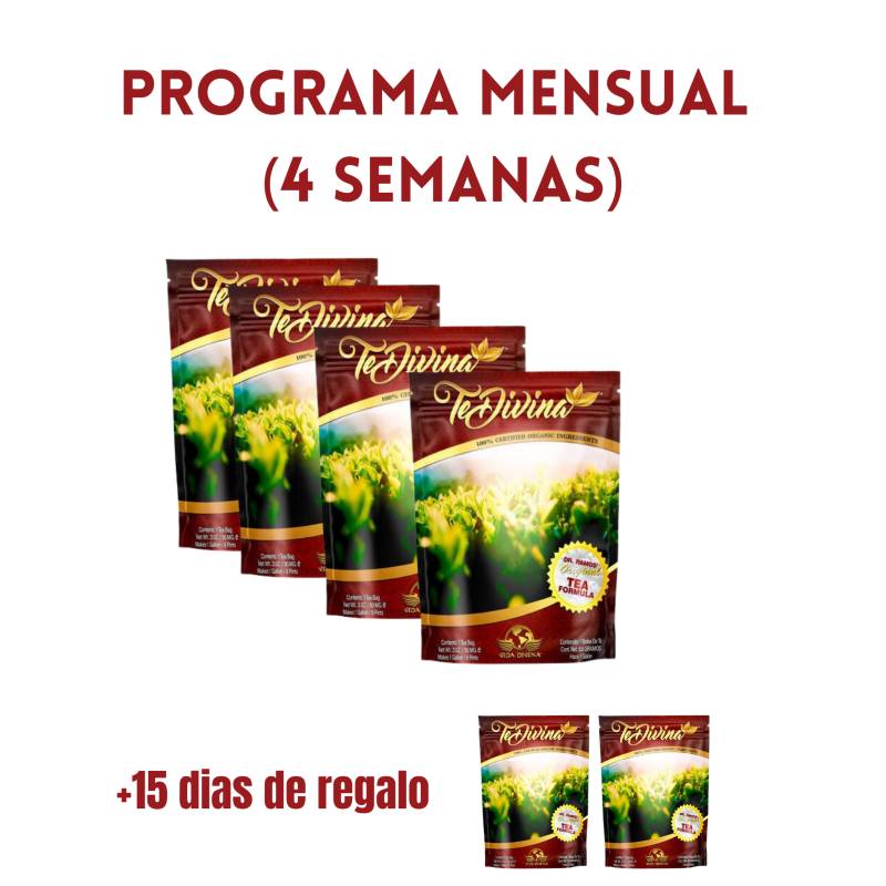 TE DIVINA ORIGINAL - 6 SEMANAS - PROGRAMA DETOX COMPLETO