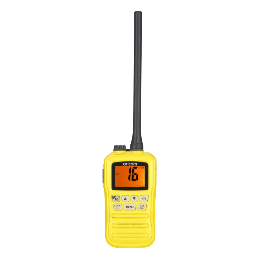 Oricom MX300 3 Watt VHF Marine Radio Yellow
