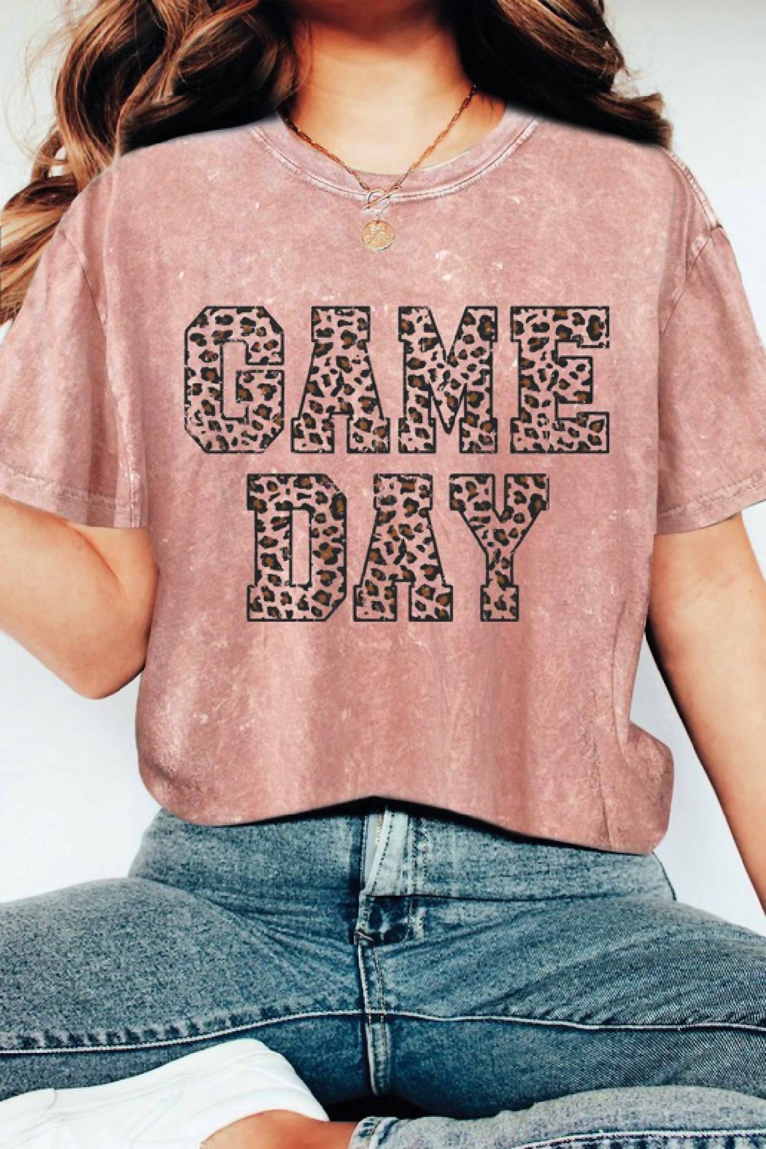 Rustee Clothing Game Day Graphic Tee In Blush