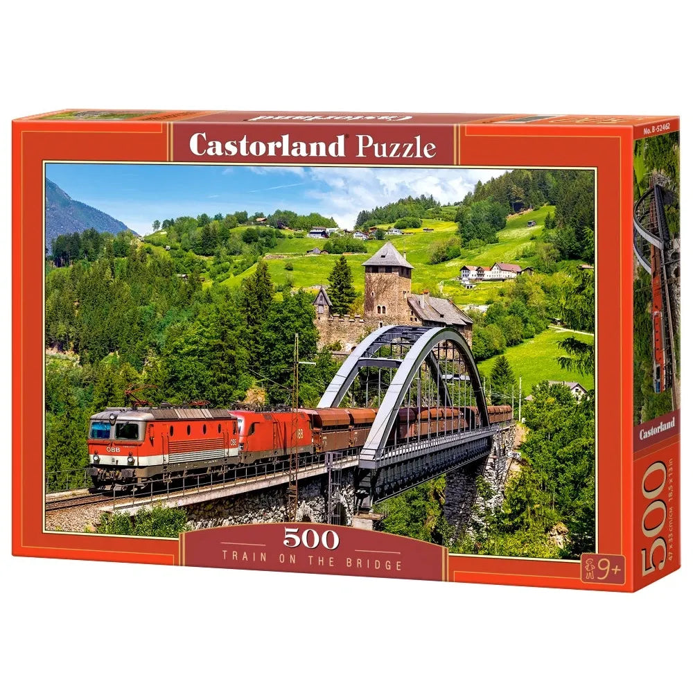 Castorland 500-Pieces Train On The Bridge Puzzle