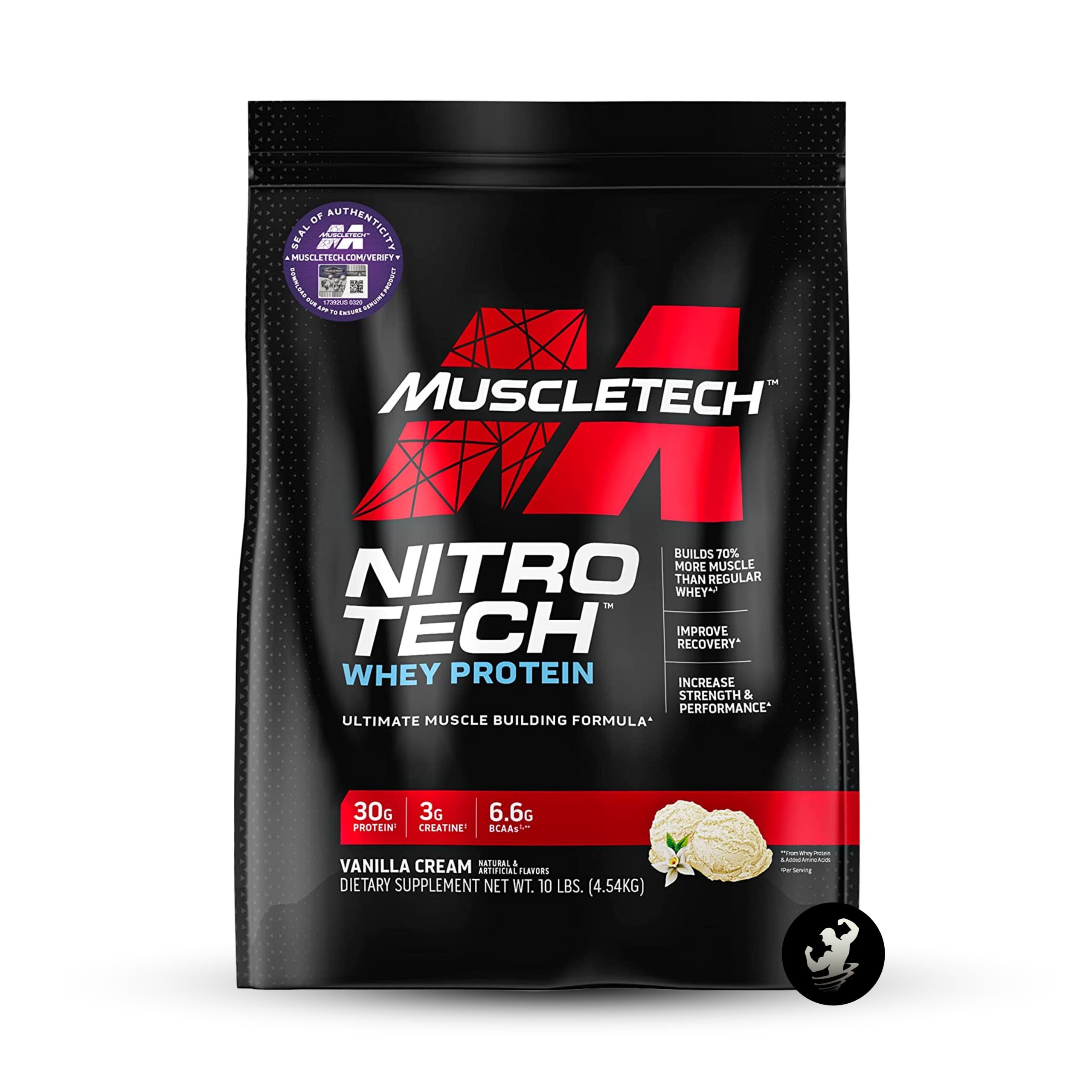 NITROTECH WHEY PROTEIN | 10 LB - VANILLA CREAM