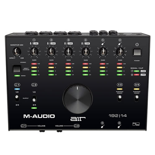 M-Audio Air 192/14 USB 8x4 Audio Interface with MIDI & Monitoring (Black)