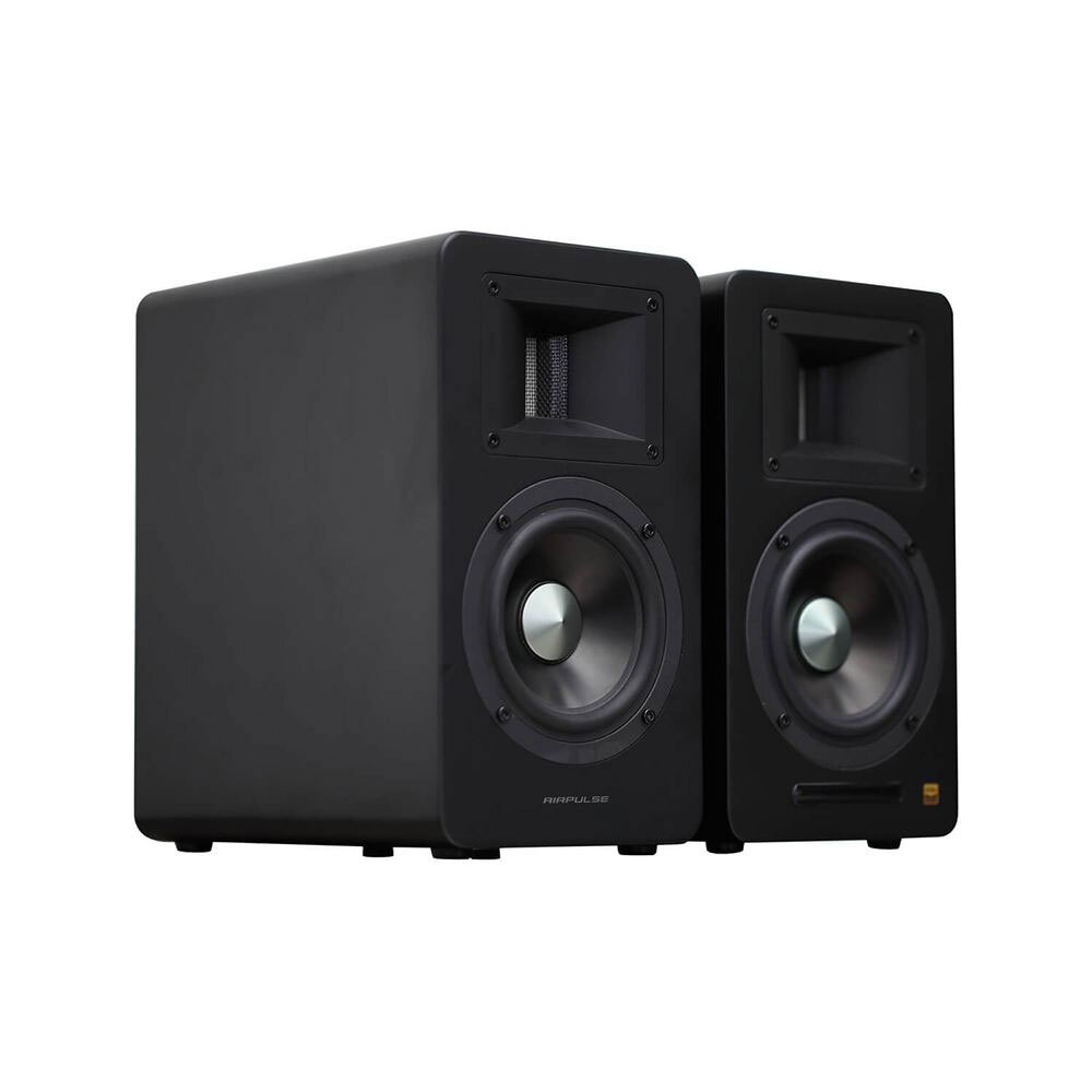 Airpulse A100 Wireless Active Miniature Speakers (Matte Black)