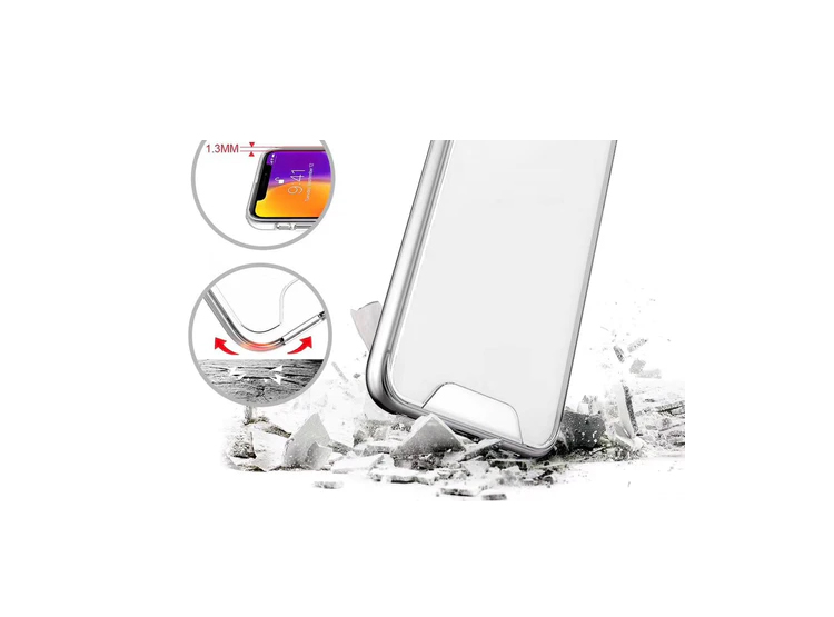 FUNDA CASE SPACE PARA IPHONE 15 PLUS C/PROTECTOR DE CÁMARA CLEAR + MICA DE VIDRIO 11D COMPLETO