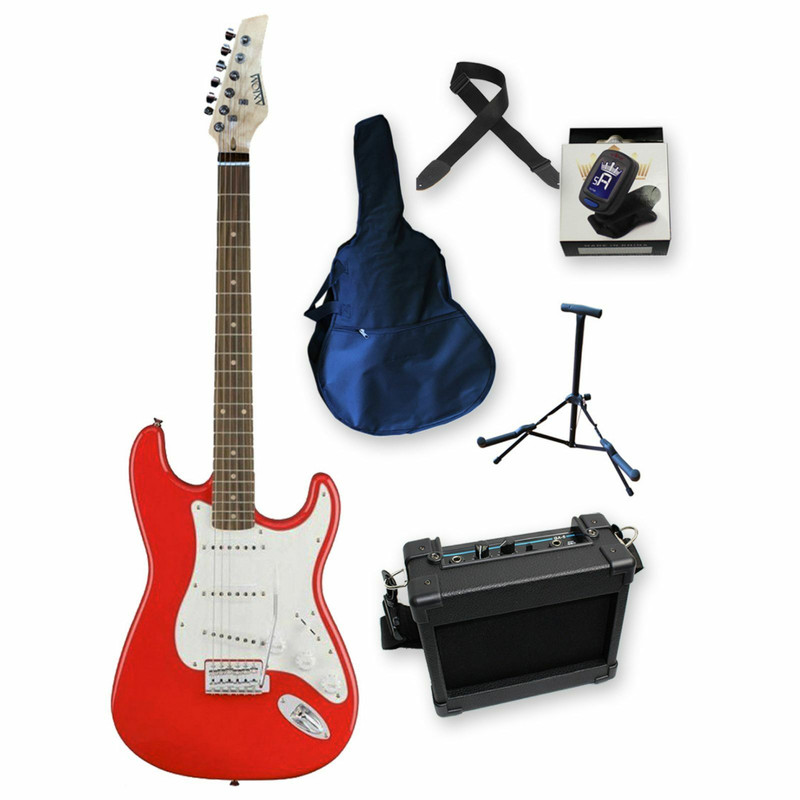 AXIOM Discovery Beginner Electric Guitar Pack (Red)