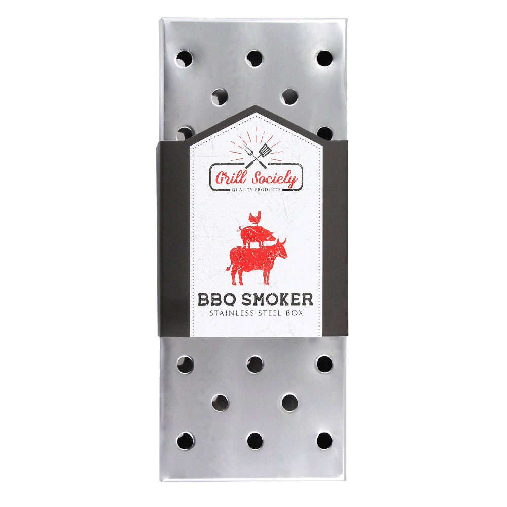 Grill Society BBQ Smoker Box (Stainless Steel)