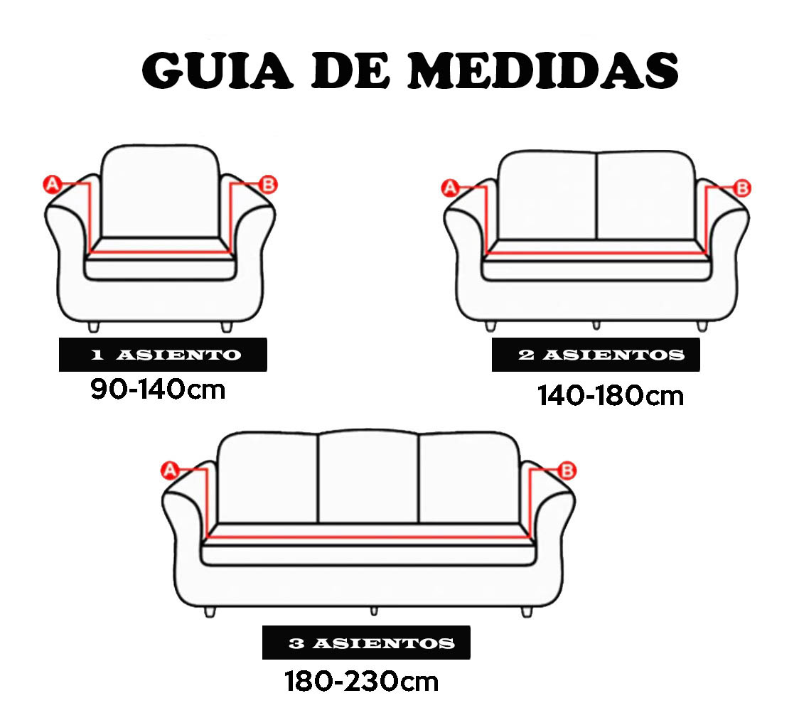 FUNDAS DE MUEBLES SET DE 3 PIEZAS