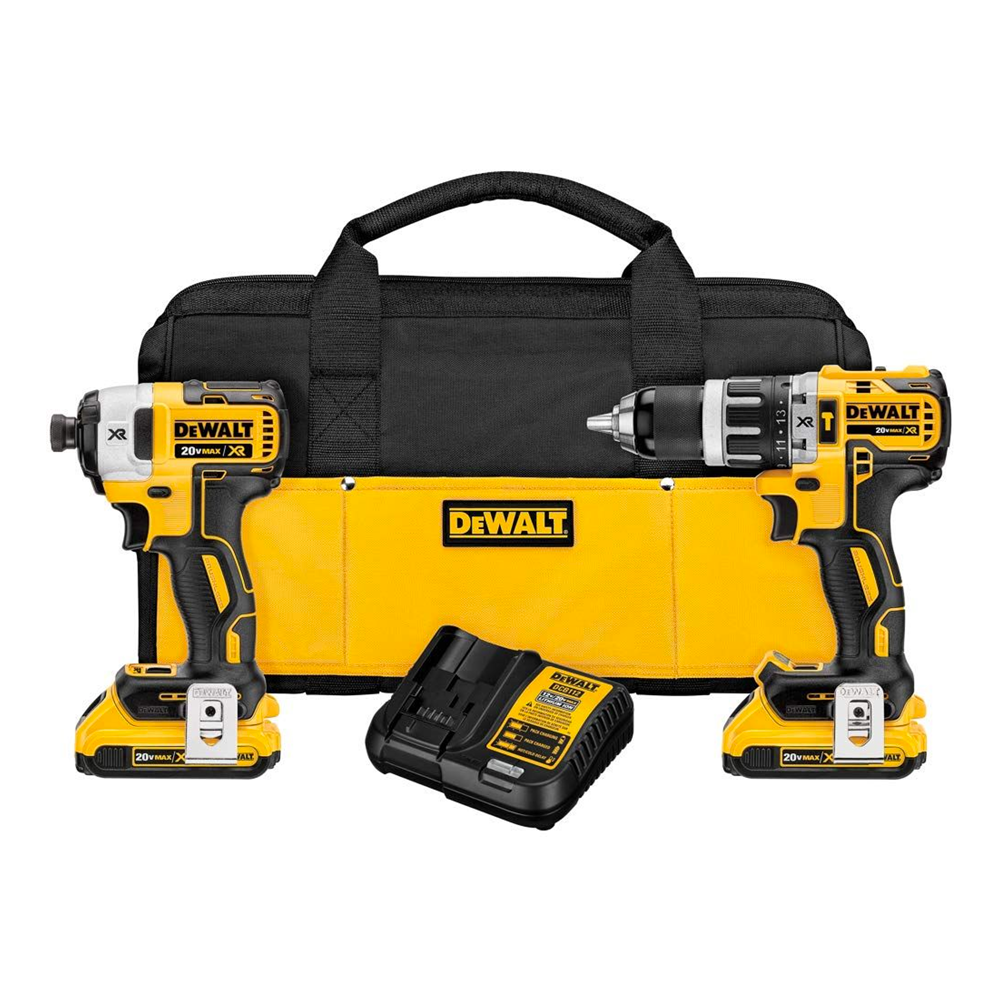 TALADRO PERCUTOR + IMPACTO 20V BRUSHLESS DCK287D2 2 X 2.0 AH - 1
